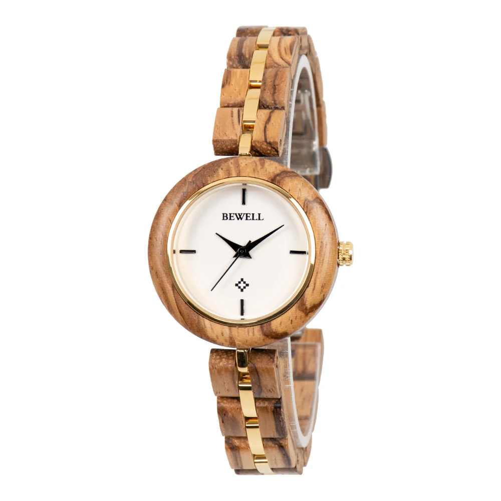 

Amazon Top Seller 2021 Fashion Bewell Timepiece OEM Watch Custom Logo Wood Luxury Watches for Ladies Girls watch