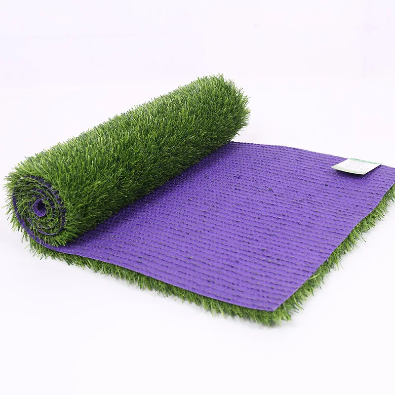 

2021 New Soccer boll artificial soccer field grass U shape purple back glue football field Grass