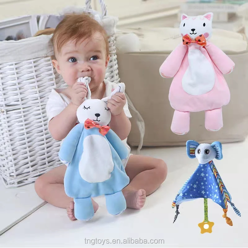 Wholesale Newborn Baby Comforter Super Soft Toys Soothing Towel Baby