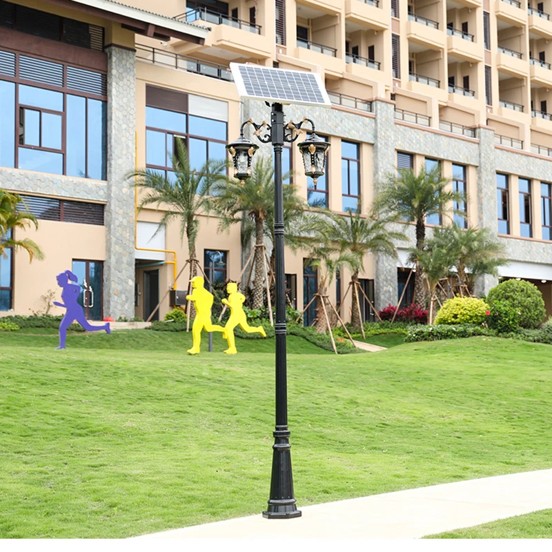 High quality courtyard street light ip65 waterproof all in one integrated LED solar garden lamp