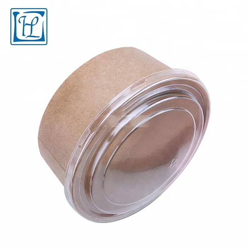 
Biodegradable Food Packaging disposable kraft paper bowl/ container for food 