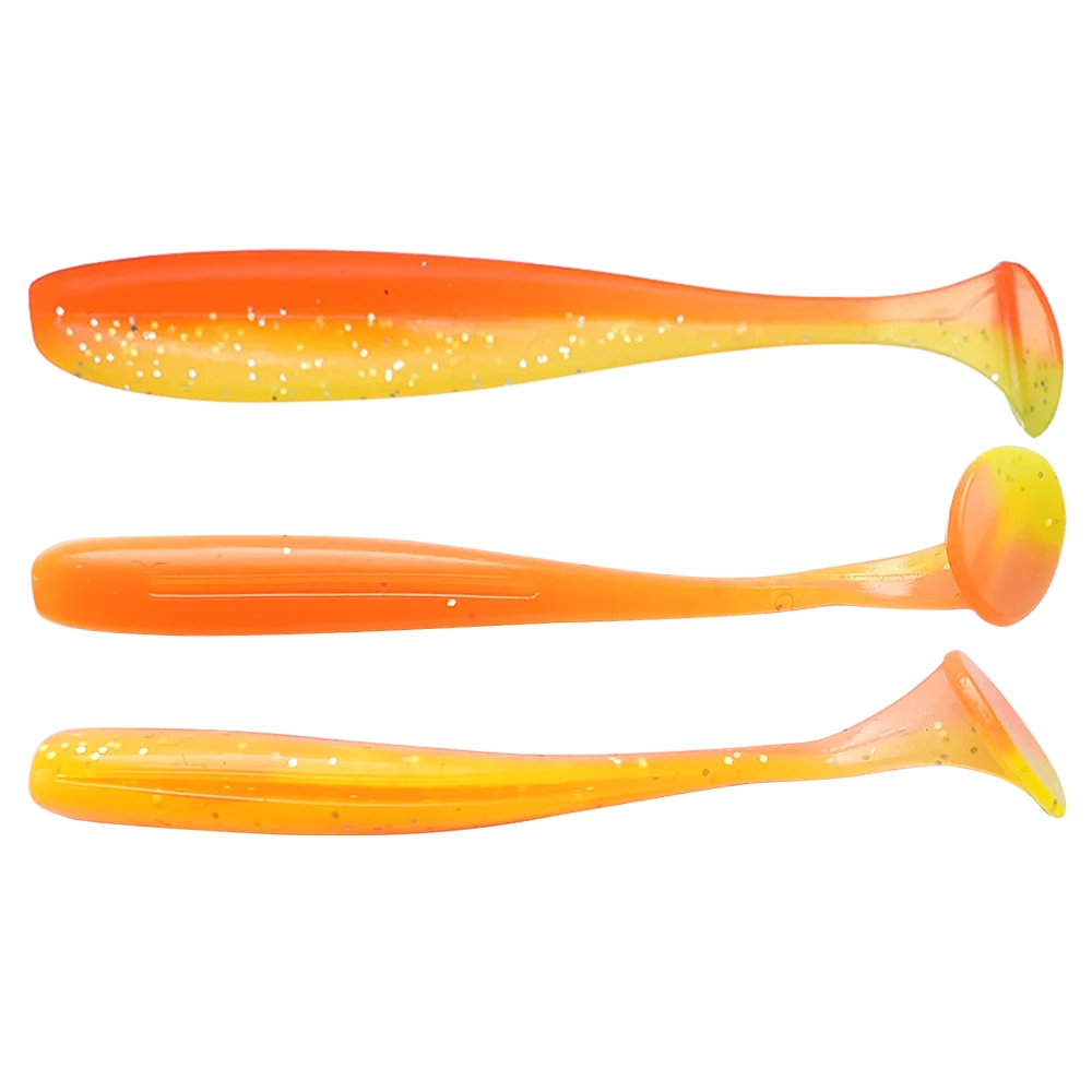 

Newbility 5cm 5.5cm 6cm 6.5cm 7cm Artificial wobbler soft plastic fishing lures bait paddle Tail, 16 colors soft plastic fishing