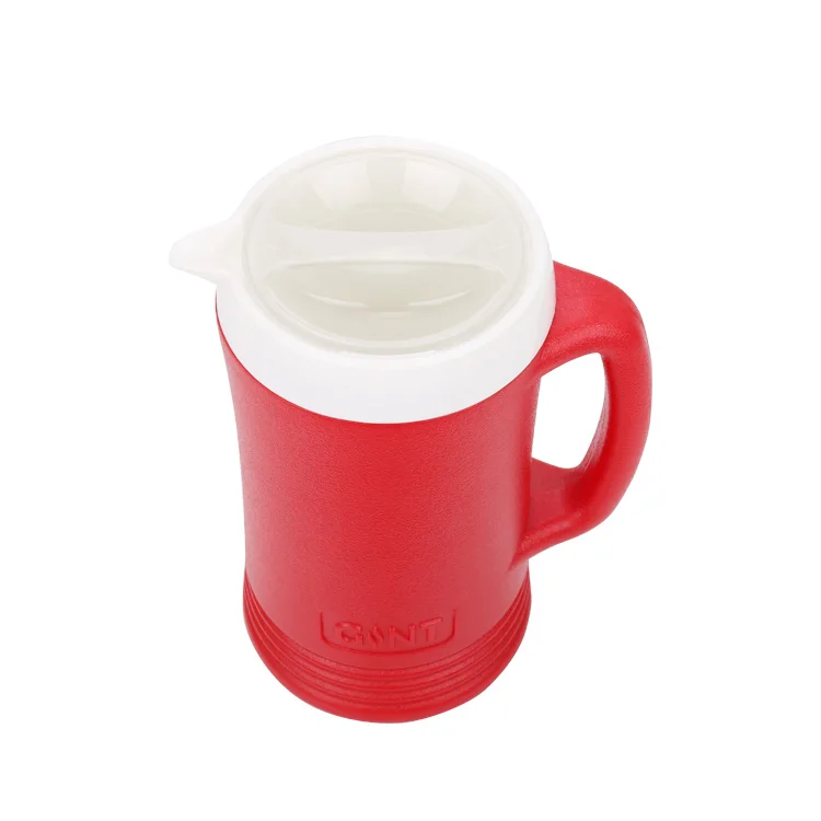 

GiNT 1.8L Manufactory Food Grade Ice Cooler Jugs Water Home Office Vaccum Flask Ice Coolers Round Plastic Cooler Jug for Water, Customized color