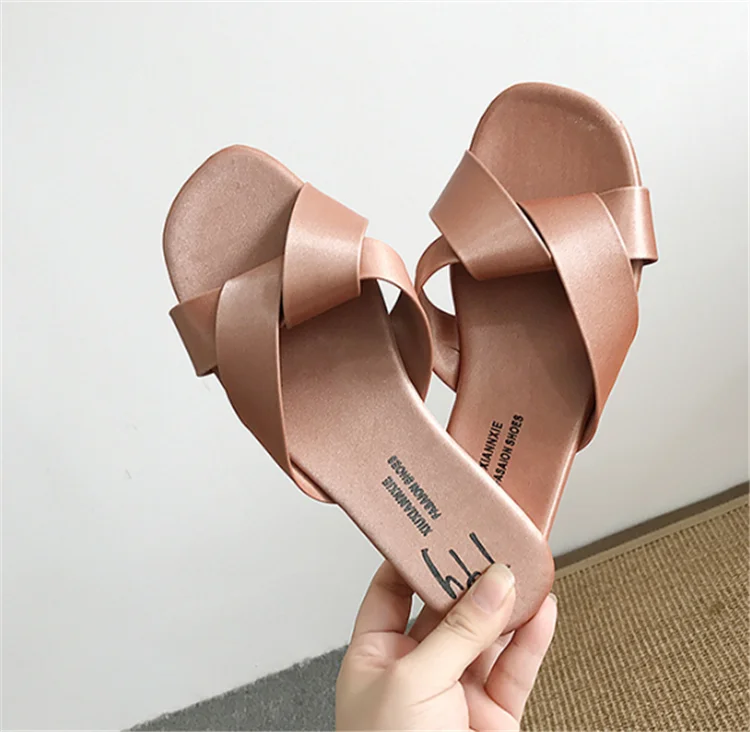 

2021 New fashion slippers for women, Yellow, green, beige, apricot