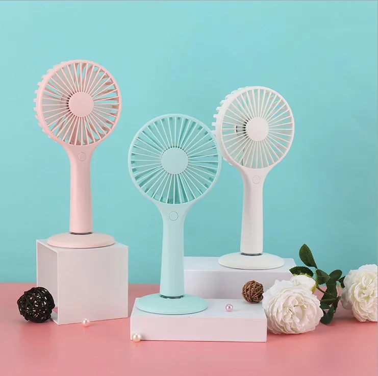 

Home office Used Electric Hand Charging USB Portable Mini Fan with Mirror, Four color