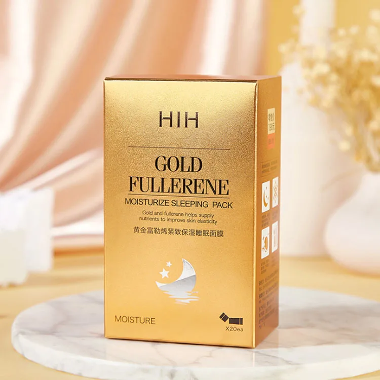 

HIH 24K Golden Sleep Mask Anti-aging Whitening Hydrating Facial Mask, Gold