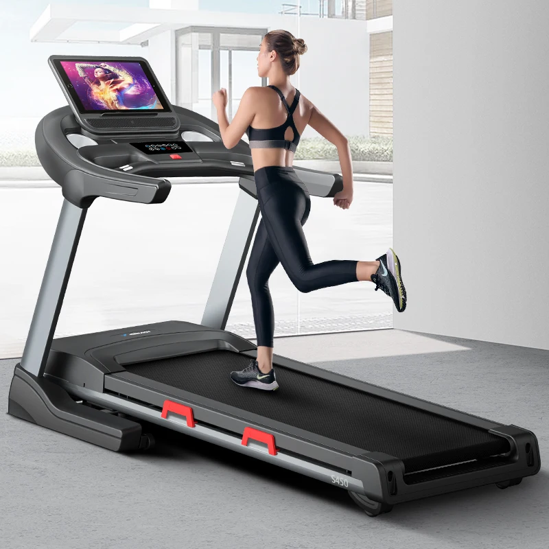 

MERACH household running machine 3hp foldable treadmill professional exercise machines with 10.1 color screen