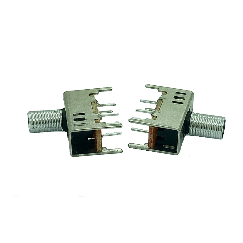 
SS 23D01 DP3T electronic Slide switch with metal knob vertical DIP type customized spdt dpdt dp3t sp3t  (1600172140198)