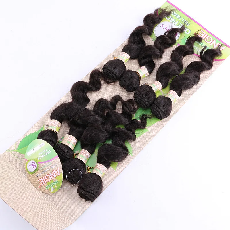 

Henan Premium Hair Loose Wave Weaves 8pcs a pack human hair weave bundles hair extensions