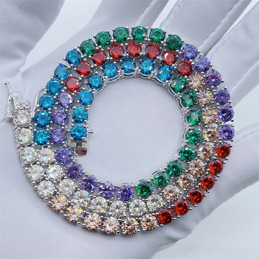 

Ready To Ship Wholesale Price Classic Jewelry Tennis Chain Gold Plated 5A CZ Brass Chain Tennis