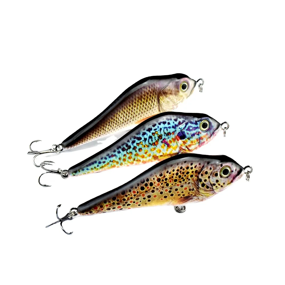 

top water baits jerkbait 2021 New Fishing Baits 100mm European Wide Gliding Jerking Fishing Lures