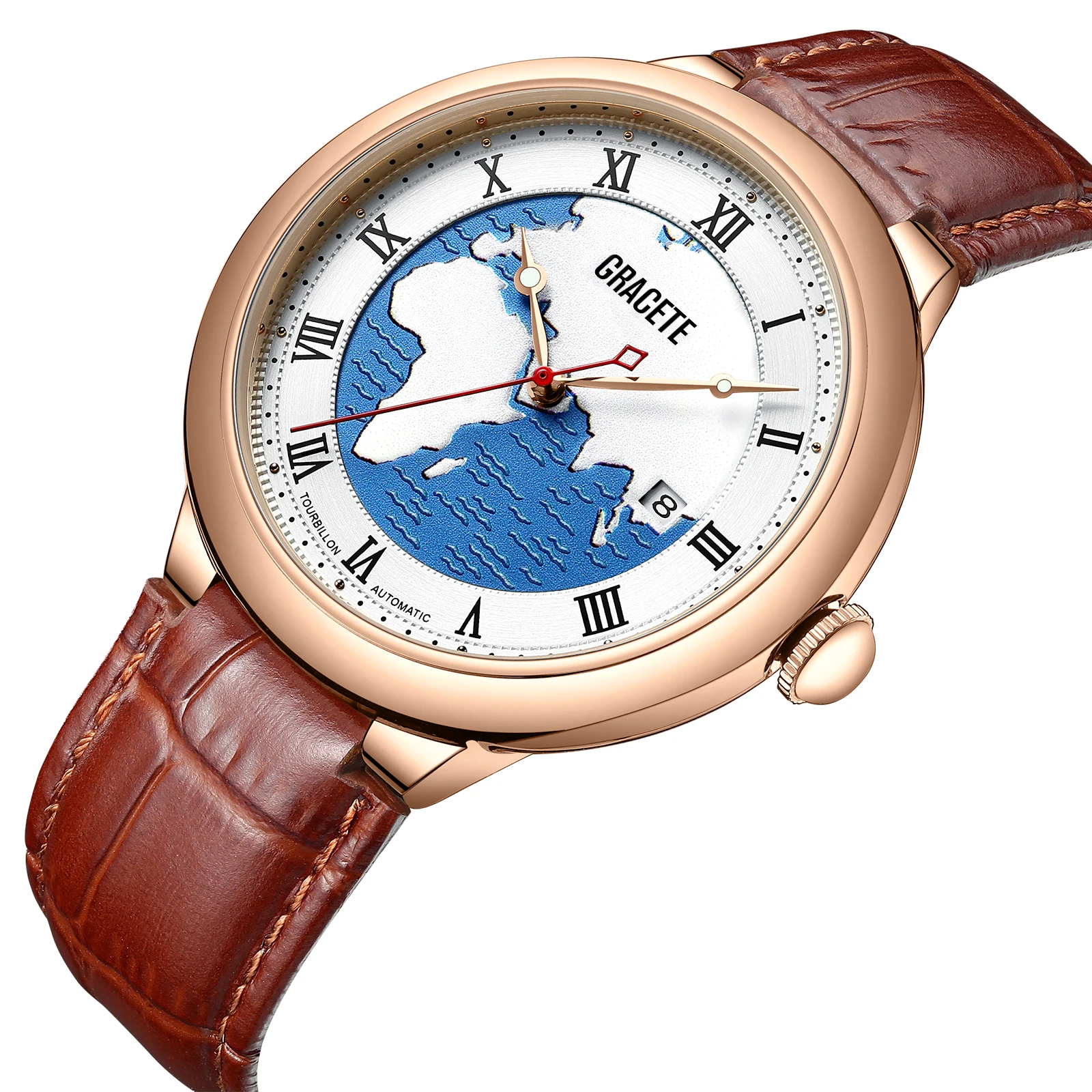 2023 New Design Wholesale G010 Wristwatches Luxury Leather Men's Mechanical Watches