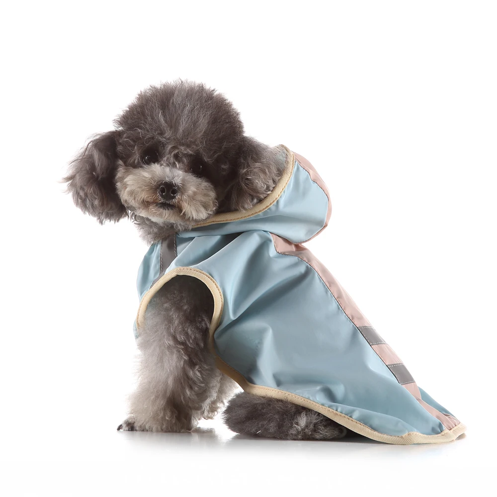 

Pet supplies manufacturers direct sale wholesale waterproof pet dog raincoat rain jacket with hood