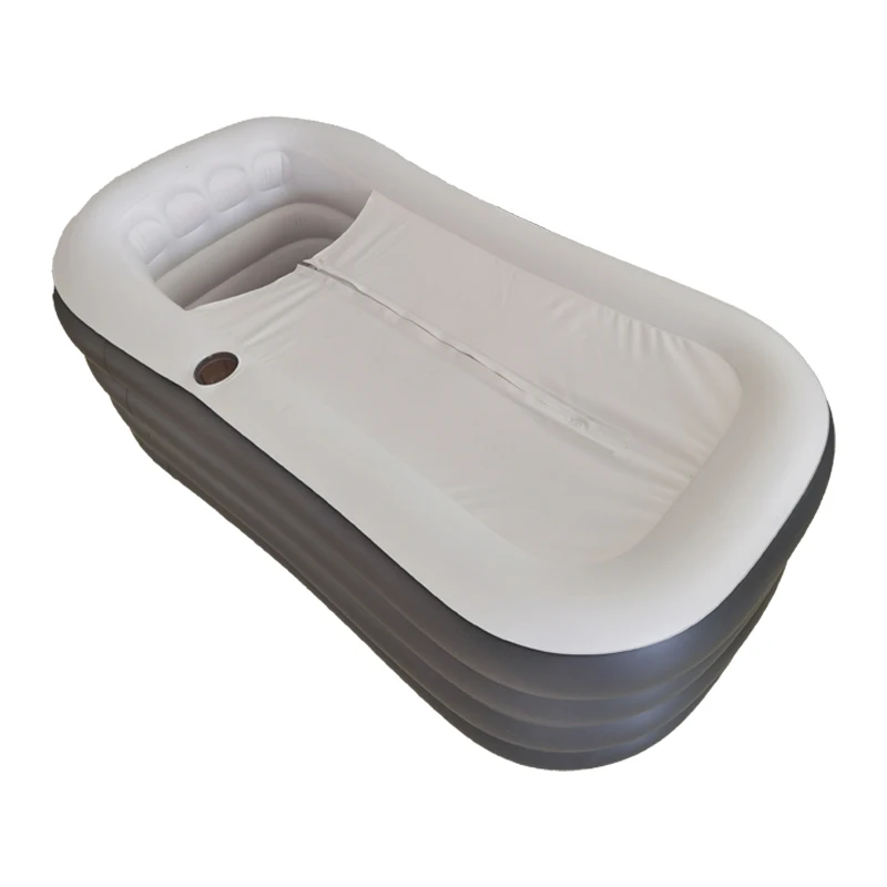 New Material PVC Adult Inflatable Foldable Bathtub Portable Adult Sitting Bathtub