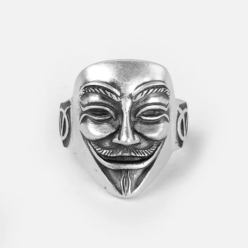 

Personality retro ring sterling silver temperament men and women open ring trend fashion jewelry