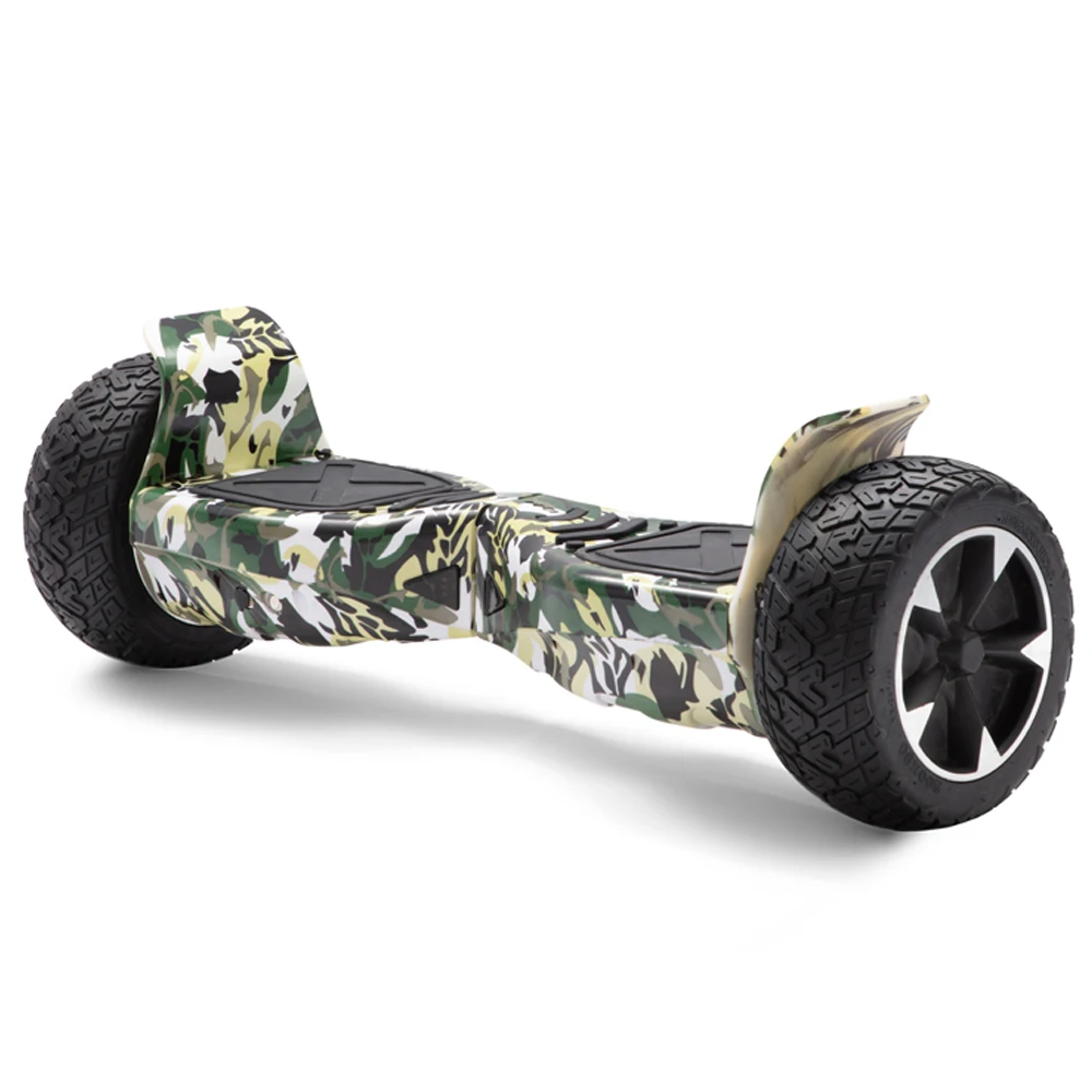 

8.5 inch Camo Green Off-Road Electric Scooters LED Remote Key Bag Self-balancing Scooter Balance Hoverboard, Black