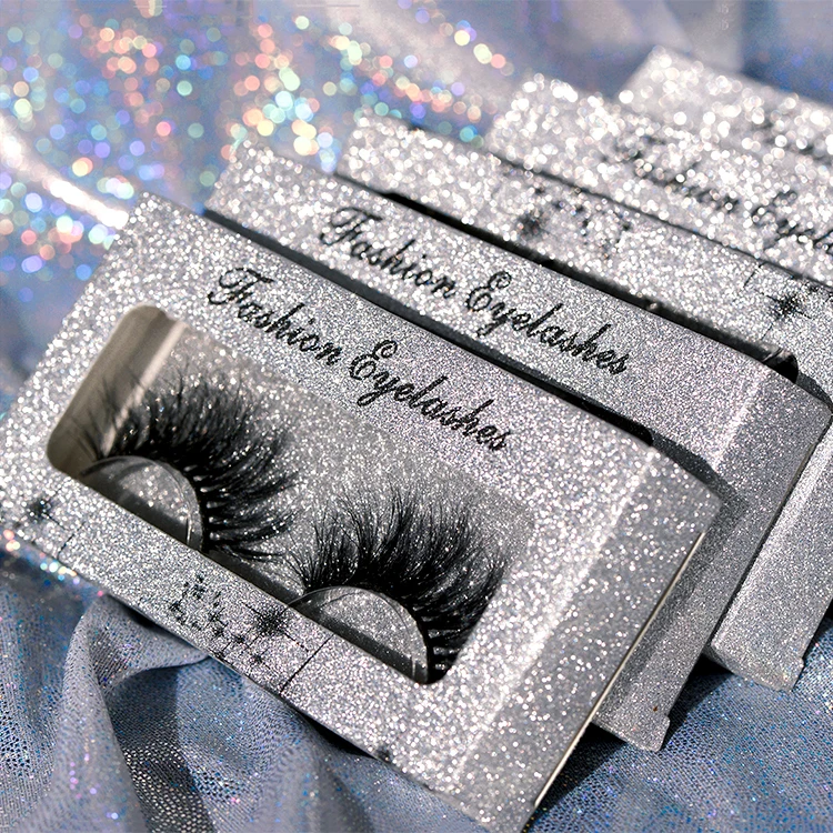 

3D Fluffy soft high quality cheap faux mink eyelash silk lash with free box
