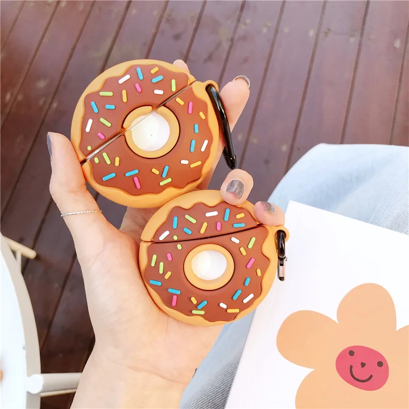 

3D Donuts Silicon Case For Airpods For Apple Airpods 1 2 pro Cover Design For Airpods Case