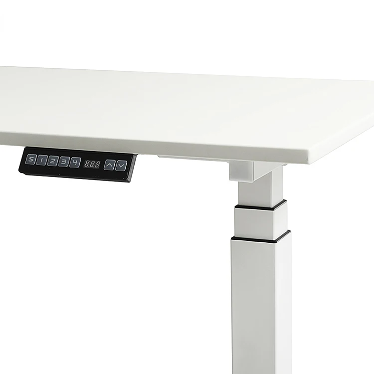
Electric Height rising Adjustable steel 3 stage Table lift Base Leg for Sit to Stand up standing motorized white office Desk 