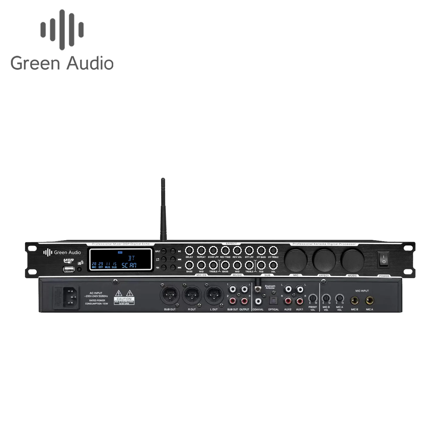 

GAX-KT900A professional anti-howling and noise-free audio processor for home conference stage equipment