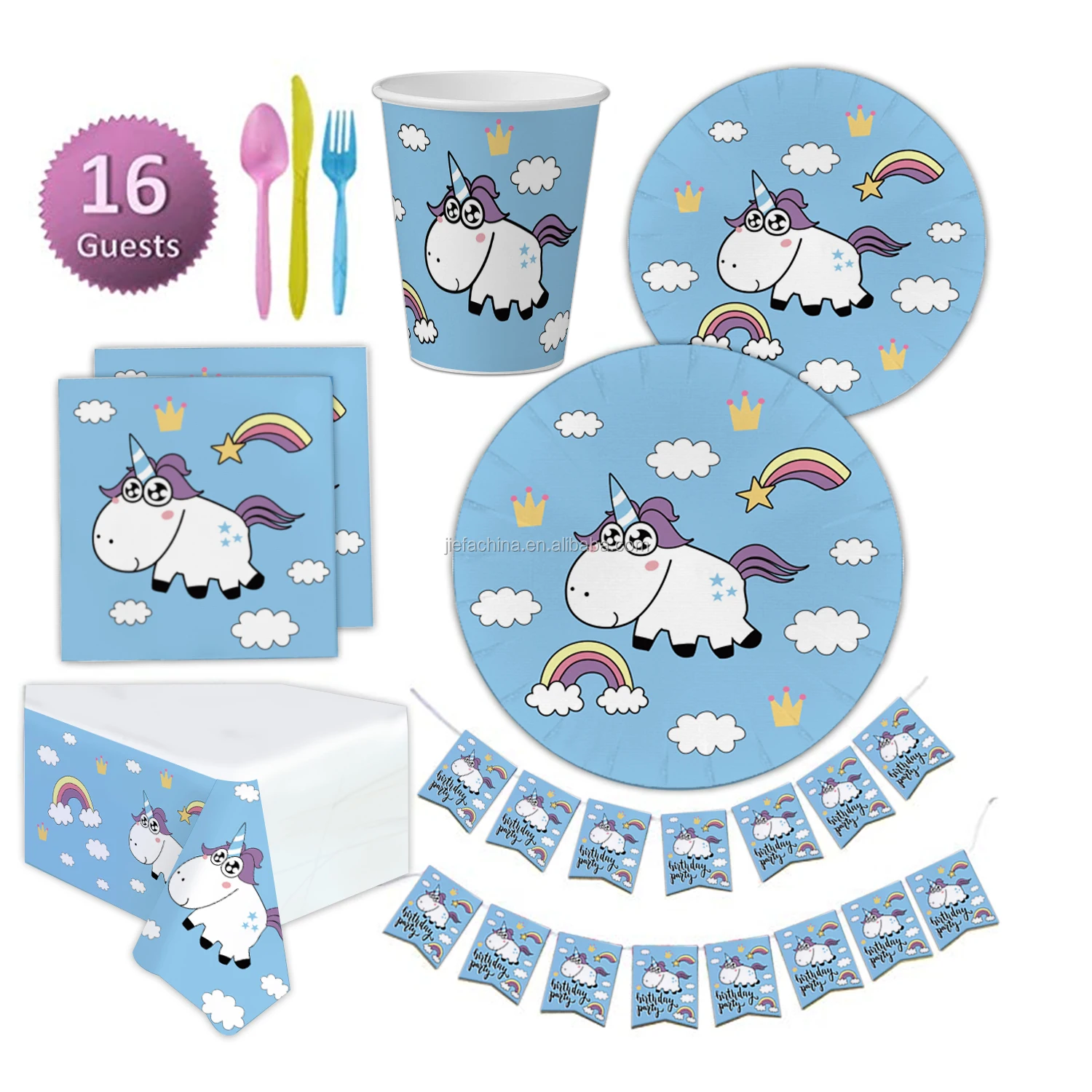 Unicorn Party Supplies Tableware Unicorn Birthday Party Supplies Party