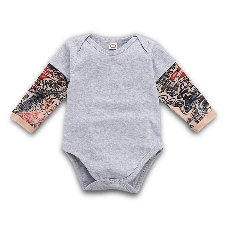 

New arrival cotton boutique wholesale jumpsuit print long sleeve children clothes toddlers boys newborn baby romper