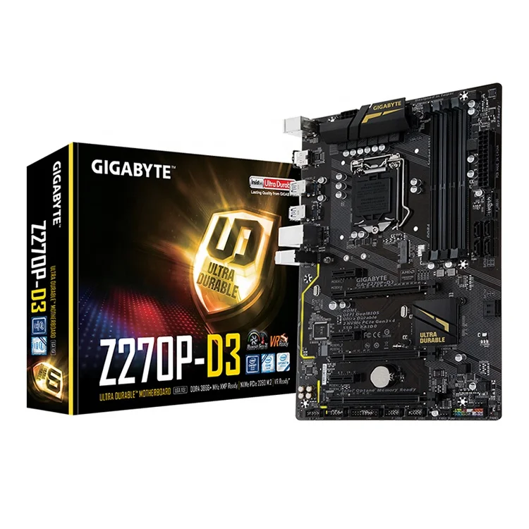 

GIGABYTE Z270P-D3 Motherboard Intel Z270 LGA 1151 Support 6th and 7th CPU DDR4 Motherboard( GA-Z270P-D3)