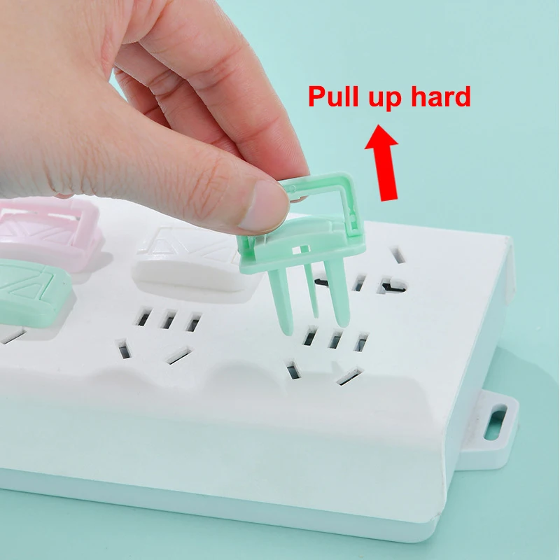 

Baby Toddlers Kid Proof Safty Electrical Outlet Socket Plug Cover Protectors, White/green/pink