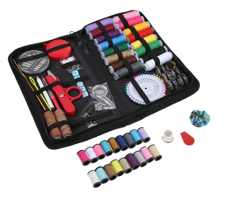 
accept custom logo Sewing Kit Portable Sewing Supplies Case with 138pcs Sewing Accessories  (1600054590241)