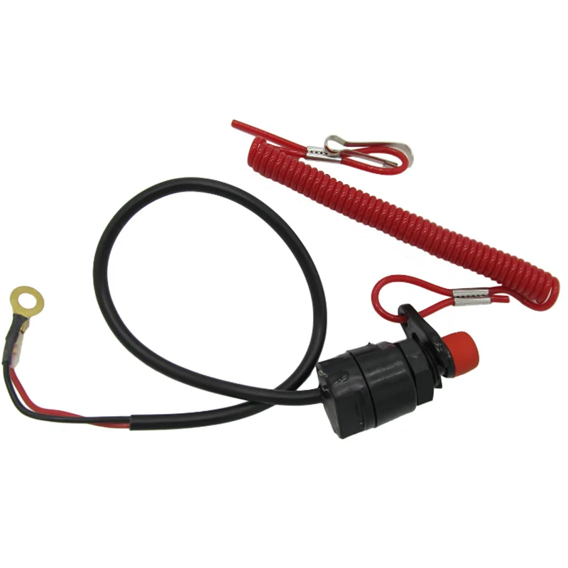 Boat Motor Emergency Kill Stop Outboard Cut Off Switch Safety Tether