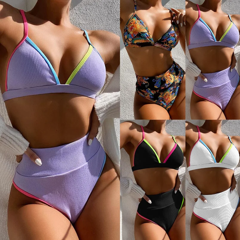 

OEM Wholesale Brazilian Push Up Bikinis Woman Swimwear 2020, As picture