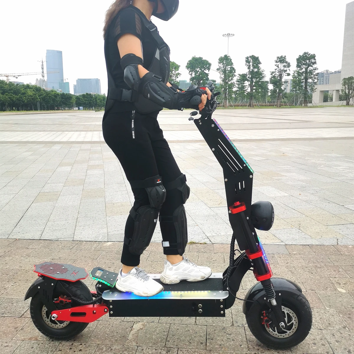 

Maike MKX new arrival Foldable Motorcycle e scooter long range 60V 35AH 8000W 85km/h Motor Power for adult electric scooter