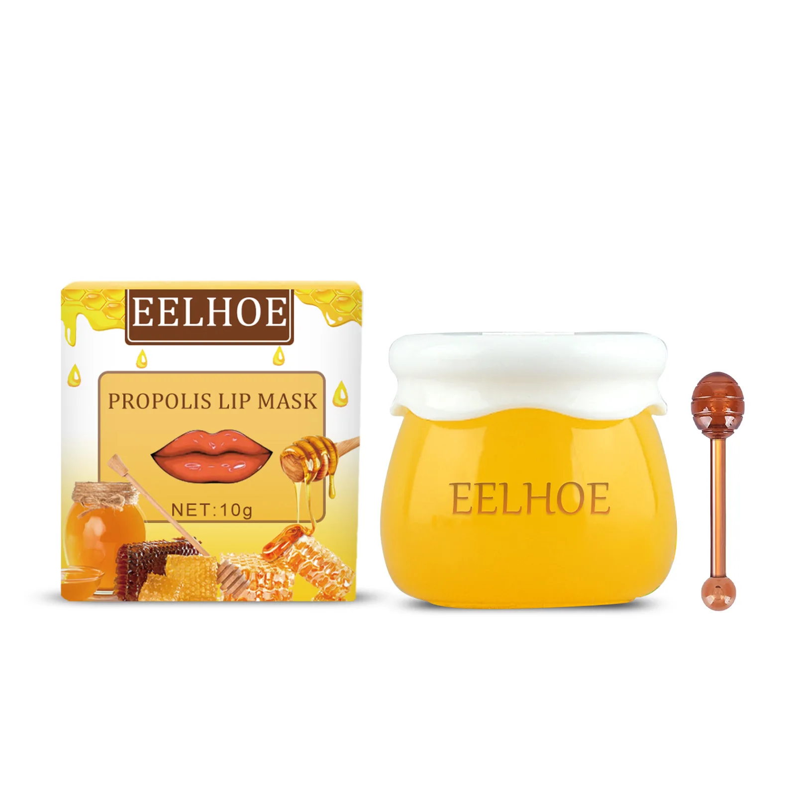 

EELHEO honey grapefruit lipstick repair and brighten color lip mask moisturizing honey lip balm