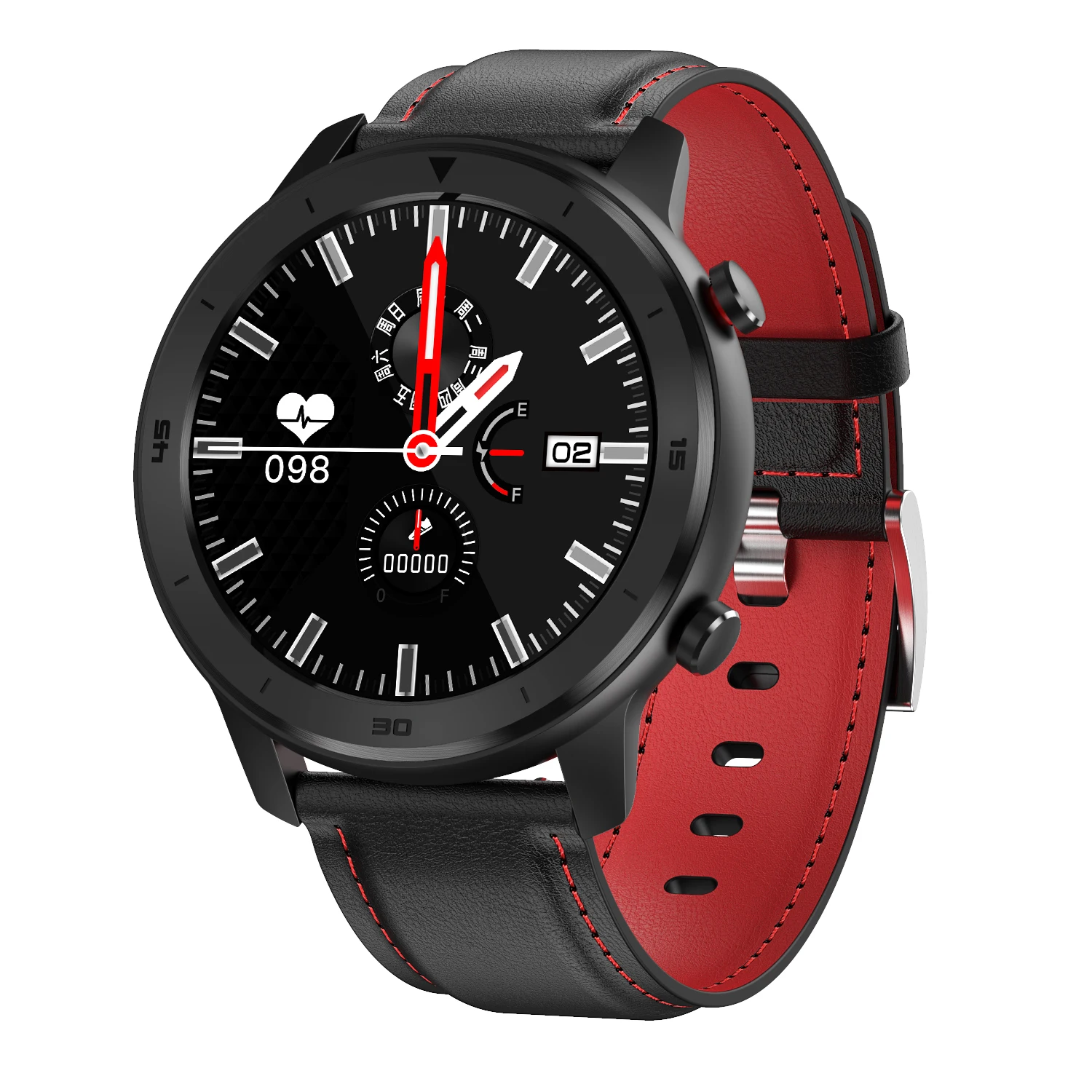 

best dt78 android waterproof sport fitness blootooth round dial screen smart wrist watch for men, Multi