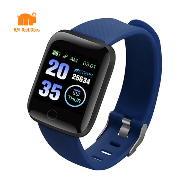 

Amazon Hot Selling smart watch 116 plus heart rate tracker blood pressure oxygen D13 smart watch for android ios phone
