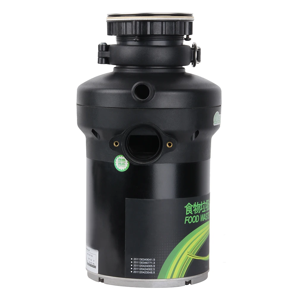 Quiet 1hp Battery Operated Kitchen Food Waste Disposer Garbage Disposal