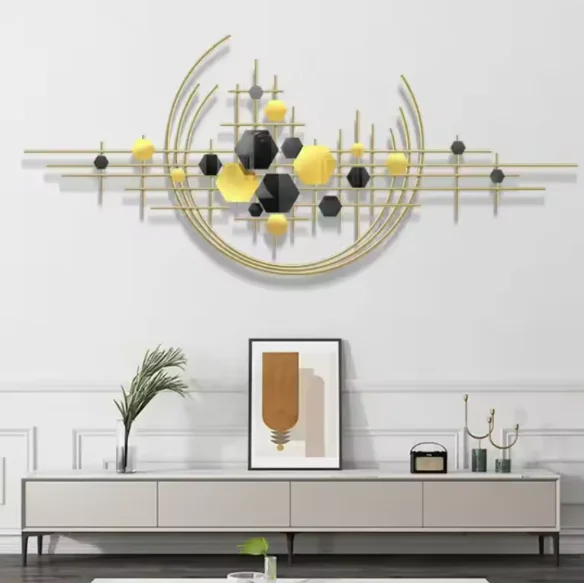 150X68cm Luxury Iron Wall Designs Home Decoration for Background Wall Arts Crafts for Living Room