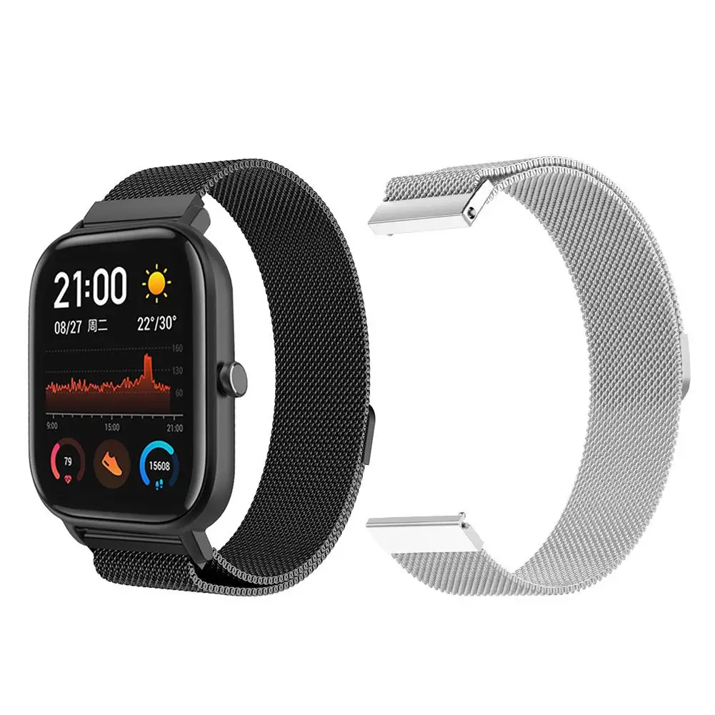 

Smart Watch Band Sport Watch Strap Smart Bands for Amazfit GTS 20mm Milan Magnetic Replacement Strap