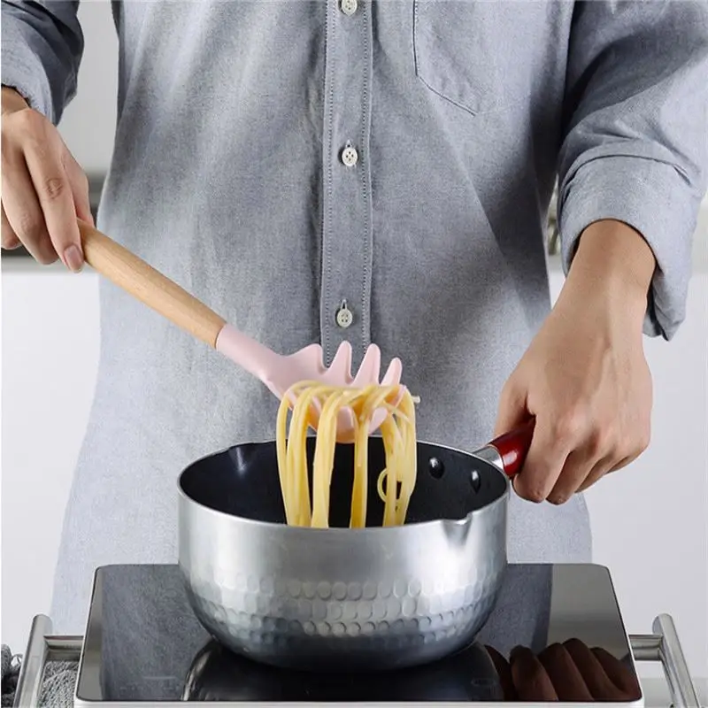 

Nonstick Pan Silicone Nylon Cooking Spoon Turner Spatula Shovel