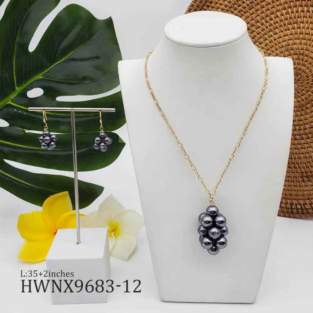 

luxury pearl beads necklace women set hawaii jewellery