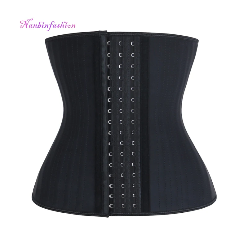NANBIN Wholesale Women's Thin Breathable Eco-Friendly Medium Control Padded Buttocks 29 Steel Bones Latex Waist Cinchers