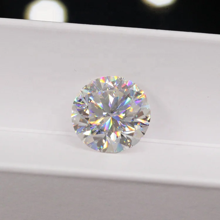 

GRA Certificate DVVS white 8 hearts&8 arrows loose moissnaite 6.5mm 7mm Round Brilliant Cut Moissanite diamonds