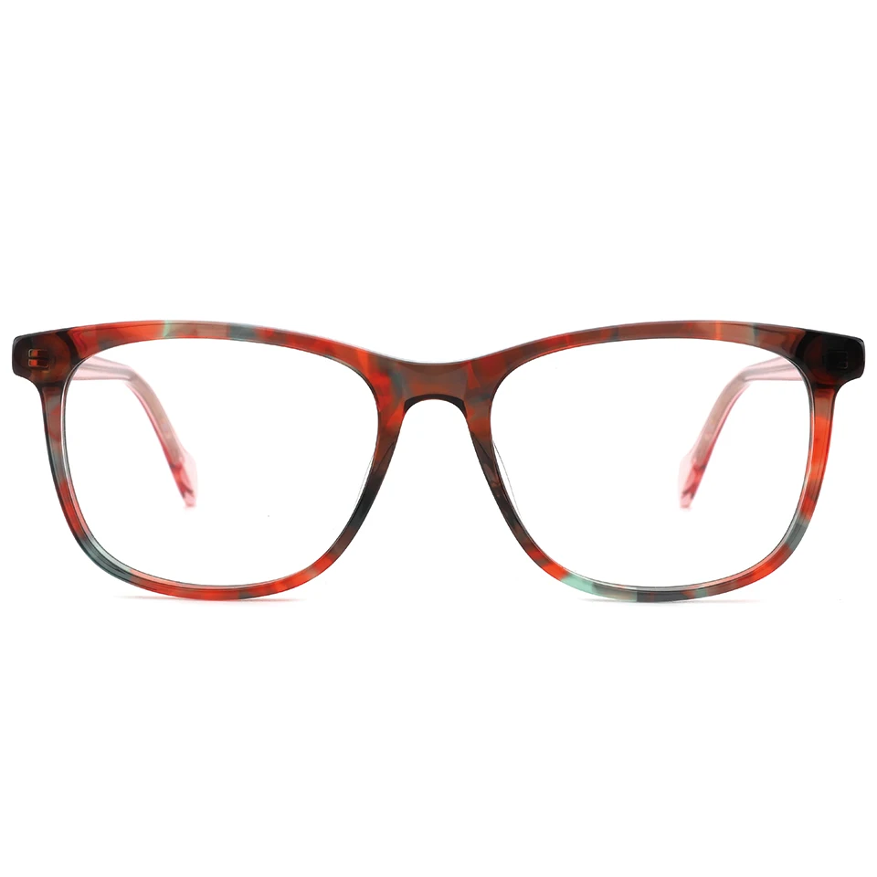 

Acetate eyeglasses frames with crystal temples stereo tips men women optical frames