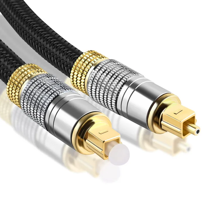 

Good Quality Fiber Toslink Optic Audio Video Trans SPDIF/Toslink Cable 3.3FT Gold Plated 1M 1.8M 3M 5M