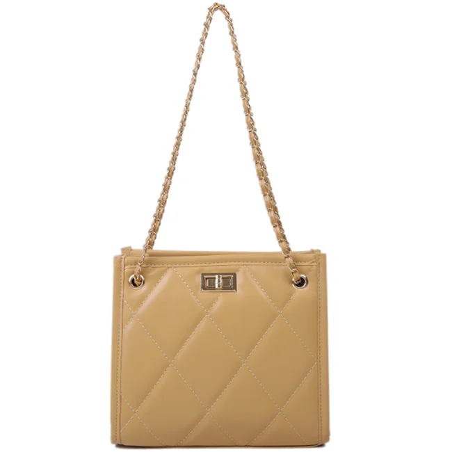 

2021 New Women'S Large-Capacity Diamond Lattice Chain Crossbody Shoulder Tote Bag