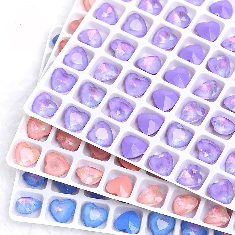 

Aurora Mocha Heart Shinning Nail Art Rhinestones, Multiple