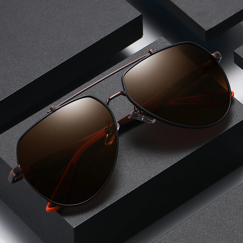 

2022 Hot Selling Men Frames Stainless Metal Sunglasses Mens River Custom Eyewear Vintage Retro Double Bridge Glasses Sunglass