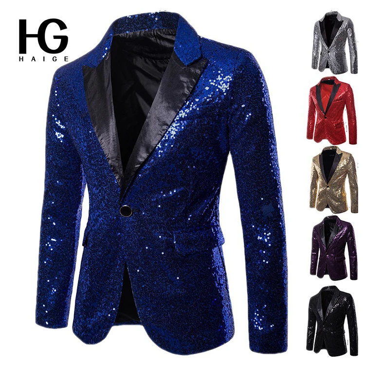 European And American Performance Clothes Gold Sequins Man Fit Men'S Suit Men Wedding Coat Gentleman Formal Suit