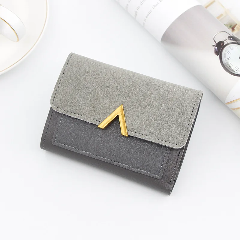 

Wallet Women Fashion High Quality Small Pu Leather Credit Card Leather Passport Holder Short Wallets Women Coin Purse