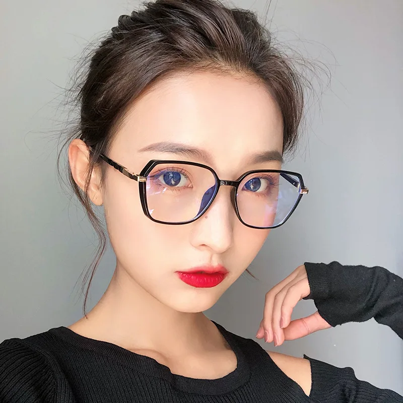 

MJ-0078 The New Web Celebrity Blue Glass Frame Flat Lens Tide Fashion And Personality Sunglass Cheap Fashion 2021